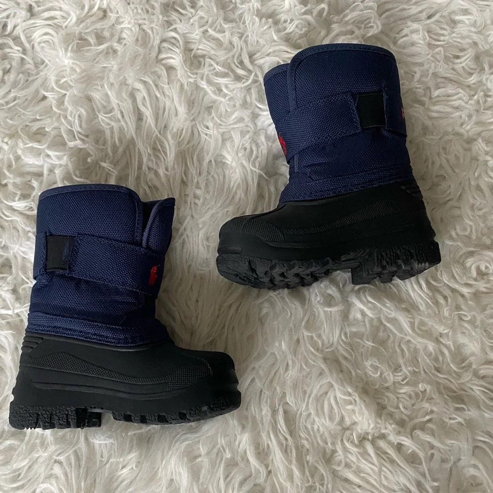 Toddler Boy’s Polo Ralph Lauren Winter Boots Size 5 - Picture 2 of 7